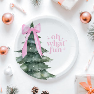 Assiettes En Carton Noël Fête Oh Quel Pink Fun