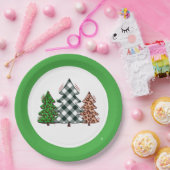 Assiettes En Carton Noël Fêtes Fournitures de fête Arbre de Noël (Fête)