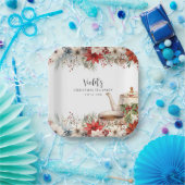 Assiettes En Carton Noël Floral après-midi Tea Fête (Fête)