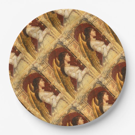 Assiettes En Carton Noël Fresco Angel (Devant)