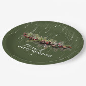 Assiettes En Carton Noël Garland et les étoiles de tir Chérir (Angle)