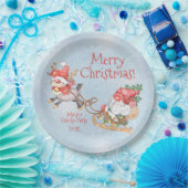 Assiettes En Carton Noël Gnome avec Reindeer Fête personnalisée (Fête)