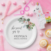 Assiettes En Carton Noël Hiver Elle a dit oui Réception de mariage pou (Fête)