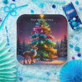 Assiettes En Carton Noël hiver Wonderland (Fête)