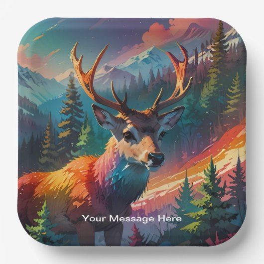 Assiettes En Carton Noël hiver Wonderland (Recto)