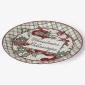 Assiettes En Carton Noël-Holly-CHRISTMAS-BÉNÉFICES-Plaque papier (Angle)