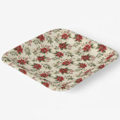 Assiettes En Carton Noël Holly et Ivy (Angulaire)