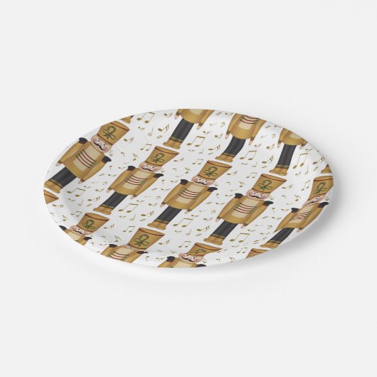 Assiettes En Carton Noël Jouet Soldat Nutcracker Xmas (Angle)