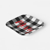 Assiettes En Carton Noël Joyeux Buffalo débarqué (Angulaire)