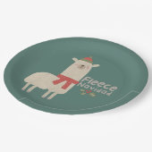 Assiettes En Carton Noël Llama Pun : Fleece Navidad (Angle)