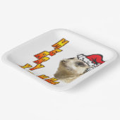Assiettes En Carton Noël Meerkat Merry Xmas Carré Plaque papier (Angulaire)