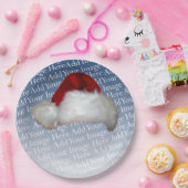 Assiettes En Carton Noël Modèle photo de Noël de Santa Hat (Fête)