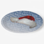 Assiettes En Carton Noël Modèle photo de Noël de Santa Hat (Angle)