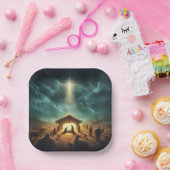 Assiettes En Carton Noël/Nativité/Jésus (Fête)