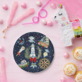 Assiettes En Carton Noël nautique (Fête)