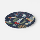 Assiettes En Carton Noël nautique (Angle)