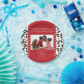 Assiettes En Carton Noël neige stationnaire et cadeaux (Fête)