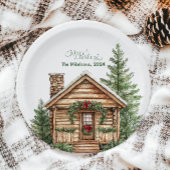 Assiettes En Carton Noël occidental rustique