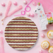 Assiettes En Carton Noël Or Rouge Blanc Grilles Parties scintillant Co (Fête)