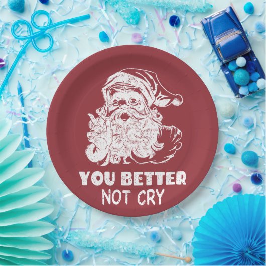 Assiettes En Carton Noël père Noël (Fête)
