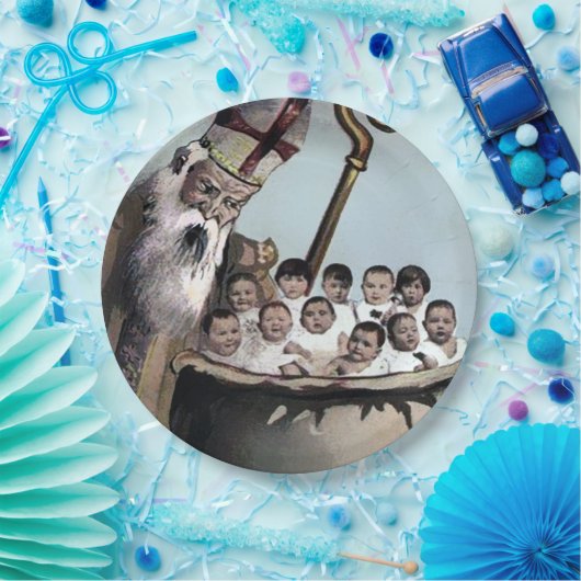 Assiettes En Carton Noël Père Noël en colère (Fête)