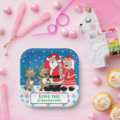 Assiettes En Carton Noël Père Noël Fun (Fête)