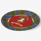 Assiettes En Carton Noël personnalisé Bethune Tartan (Angle)