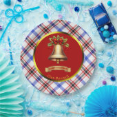 Assiettes En Carton Noël personnalisé Boswell Tartan (Fête)