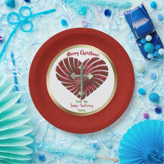 Assiettes En Carton Noël personnalisé Cross-My-Heart (Fête)
