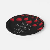 Assiettes En Carton Noël personnalisé et élégant (Angle)