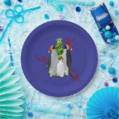 Assiettes En Carton Noël pingouin (Fête)