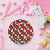 Assiettes En Carton Noël Poinsettia (Fête)