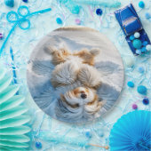 Assiettes En Carton Noël Porté Collie Ange Neige (Fête)