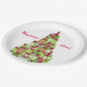 Assiettes En Carton Noël présente le nom de l'arbre personnalisé (Angle)