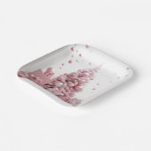 Assiettes En Carton noël rose (Angulaire)