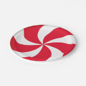 ASSIETTES EN CARTON NOËL ROUGE CANDY (Angle)