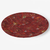 Assiettes En Carton Noël Rouge Motif Vacances de luxe (Angle)