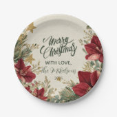 Assiettes En Carton Noël Russe de vacances Amaryllis (Devant)