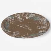 Assiettes En Carton Noël rustique Festif Cosy (Angle)