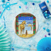 Assiettes En Carton Noël stable (Fête)