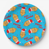 Assiettes En Carton Noël Tamales Motif (Devant)