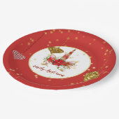 Assiettes En Carton Noël Unicorne visage Fête personnalisée (Angle)