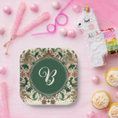 Assiettes En Carton Noël Victorien/Classique/Vintage (Fête)