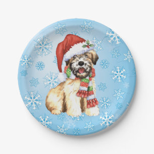 Assiettes En Carton Noël Wheaten Terrier