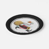 Assiettes En Carton Noël Whimsical Père Noël (Angle)