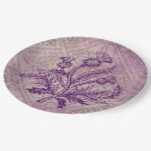 Assiettes En Carton Noeud celtique pourpre de chardon écossais (Angle)