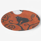 Assiettes En Carton noir (Angle)