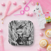 Assiettes En Carton Noir&Blanc Anniversaire inoubliable Plaque papier  (Fête)