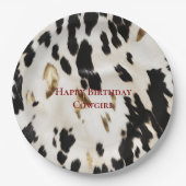 Assiettes En Carton Noir Blanc Or Sud-Ouest de la vache Noire (Devant)