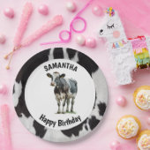 Assiettes En Carton Noir et blanc (Fête)